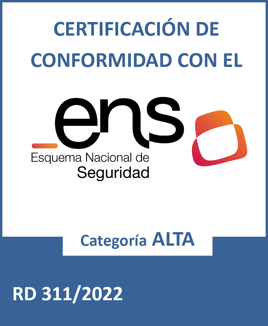 Distintivo de Certificación de Conformidad con el Esquema Nacional de Seguridad — Categoría ALTA (RD 311/2022)