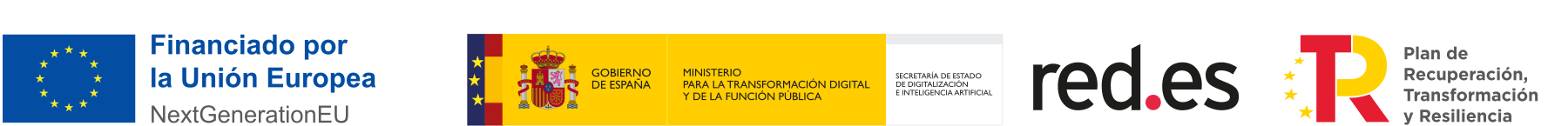 Financiado por la Unión Europea – NextGenerationEU · Gobierno de España · red.es · Plan de Recuperación, Transformación y Resiliencia